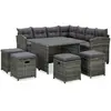 Image de vidaXL Salon de jardin 6 pcs - Résine tressée