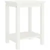 Image de vidaXL Table de chevet - Blanc
