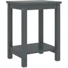 Image de vidaXL Table de chevet - Gris foncé