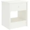 Image de vidaXL Table de chevet Blanc Pin massif