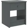 Image de vidaXL Table de Chevet - Gris Foncé