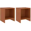Image de vidaXL Tables de Chevet 2 pcs - Marron Miel