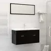 Image de vidaXL Lavabo Encastré avec Robinet 91 cm