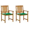 Image de vidaXL Chaises de jardin - Lot de 2 - Bois d'acacia