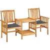 Image de vidaXL Ensemble bistrot - Acacia solide