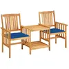 Image de vidaXL Chaises de jardin avec Table à Thé