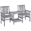 Image de vidaXL Chaises de jardin avec table - Acacia solide