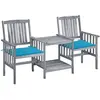 Image de vidaXL Ensemble de Chaises de Jardin avec Table Thé - Acacia Solide