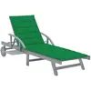 Image de VidaXL Chaise longue de jardin avec coussin