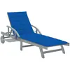 Image de vidaXL Chaise Longue Jardin Acacia Gris