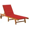 Image de vidaXL Chaise longue bois - Acacia massif