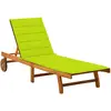 Image de vidaXL Chaise longue de jardin Acacia