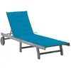 Image de vidaXL Chaise longue Gris