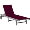 Image de vidaXL Chaise longue de jardin - Gris