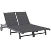 Image de VidaXL Chaise longue 2 places - Acacia