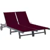 Image de vidaXL Chaise longue 2 places