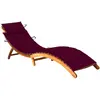 Image de vidaXL Chaise Longue de Jardin avec Coussin - Acacia