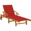 Image de vidaXL Chaise longue Acacia - Bois solide