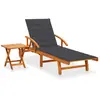 Image de vidaXL Chaise longue Bois d'acacia