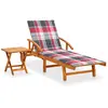 Image de vidaXL Transat avec table - Bois d'acacia