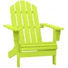 Image de vidaXL Chaise de jardin Adirondack - Vert