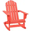 Image de vidaXL Chaise à bascule Adirondack Sapin Rouge