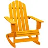 Image de vidaXL Chaise à bascule Adirondack bois de sapin Orange