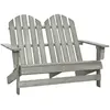 Image de vidaXL Chaise de jardin Adirondack - Gris