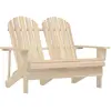 Image de vidaXL Chaise de jardin Adirondack 2 places