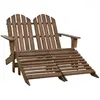 Image de Vidaxl Adirondack Chaise de jardin - Marron