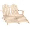 Image de vidaXL Chaise de jardin Adirondack 2 places