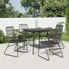 Image de vidaXL Ensemble de jardin 5 pcs - Noir
