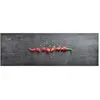 Image de vidaXL Tapis de Cuisine Poivre
