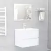 Image de vidaXL Blanc bois ingénierie
