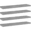 Image de vidaXL Panneaux de bibliothèque 4 pcs - Gris béton