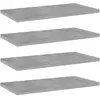 Image de vidaXL Panneaux de Bibliothèque 4 pcs Gris Béton