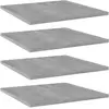 Image de vidaXL Panneaux de bibliothèque 4 pcs - Gris béton