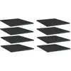 Image de vidaXL Panneaux de Bibliothèque 8 pcs Noir Brillant