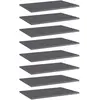 Image de vidaXL Panneaux de bibliothèque - Gris brillant