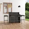 Image de Ensemble de bar de jardin vidaXL Gris