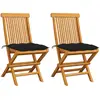 Image de vidaXL Chaises de jardin pliables - Lot de 2