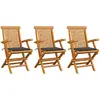 Image de vidaXL Chaises de jardin avec coussins - Anthracite