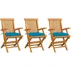 Image de vidaXL Chaises de jardin - Bleu clair