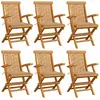 Image de vidaXL Chaise de jardin avec coussin - Bois de teck massif