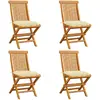 Image de VIDAXL Chaises de jardin - Teck - 4 unités