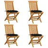 Image de vidaXL Chaises de jardin pliables avec coussins