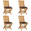 Image de VidaXL Chaises pliables et coussins taupe