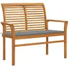 Image de vidaXL Banc de jardin 112 cm Bois de teck