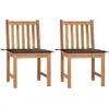 Image de vidaXL Chaises de jardin avec coussins
