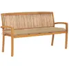 Image de vidaXL Banc de jardin 159 cm - Bois de teck
